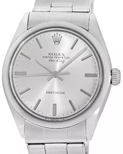 Rolex Air-King 34MM Silver Dial Oyster Bracelet (5500)