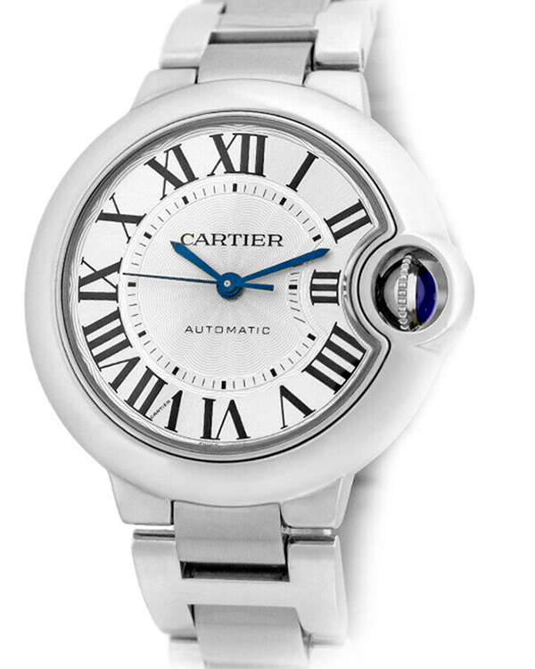 Cartier Ballon Bleu de Cartier 33MM Silver Dial Steel Bracelet (W6920071)