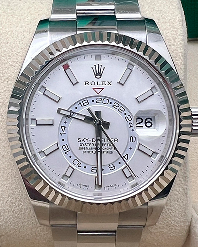 Rolex Sky-Dweller 42MM White Dial Steel Bracelet (326934)