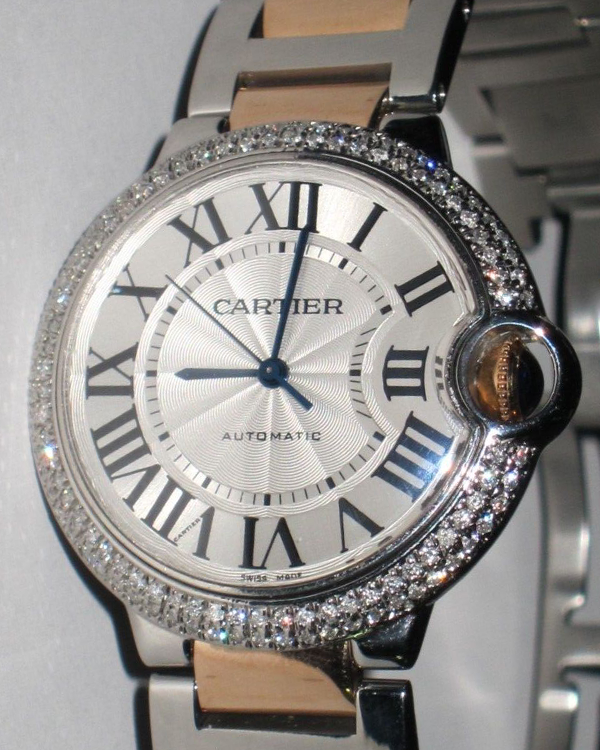 Cartier Ballon Bleu De Cartier 36MM Silver Dial Two-Tone Bracelet (3284)