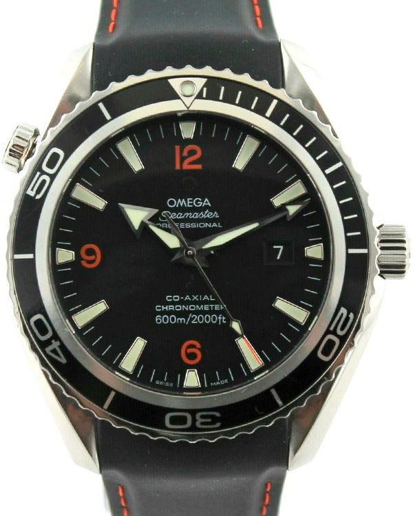 Omega Seamaster Planet Ocean 45.5MM Black Dial Rubber Strap (2900.51.00)