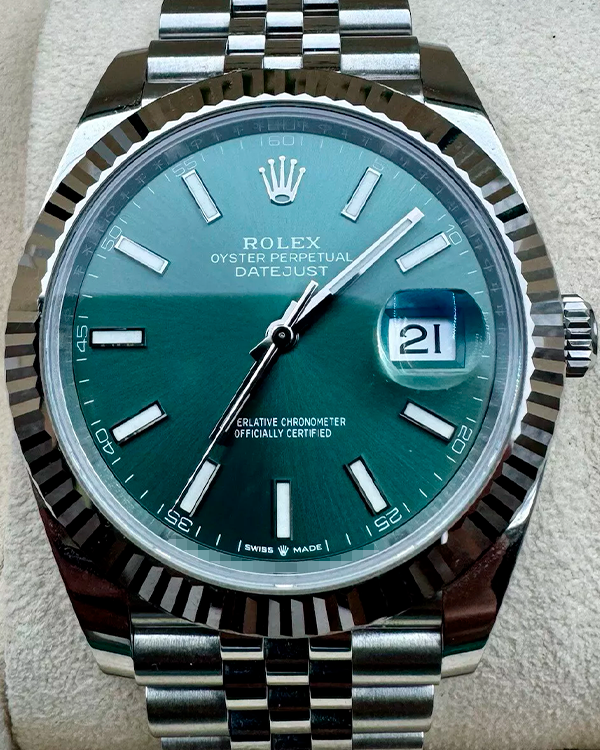 2023 Rolex Datejust 41MM Green Dial Jubilee Bracelet (126334)