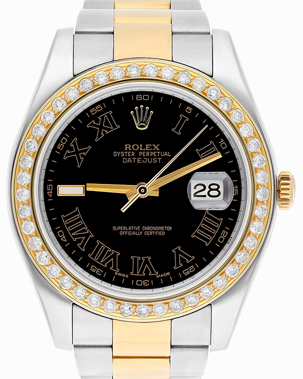 Rolex Datejust II 41MM Black Dial Two-Tone Bracelet (116333)