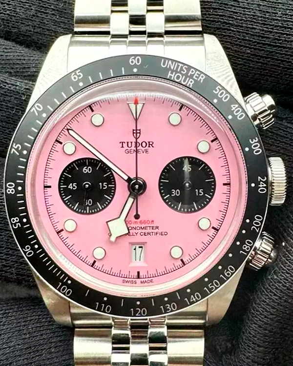 2024 Tudor Black Bay Chrono 41MM Pink Dial Steel Bracelet (79360N)