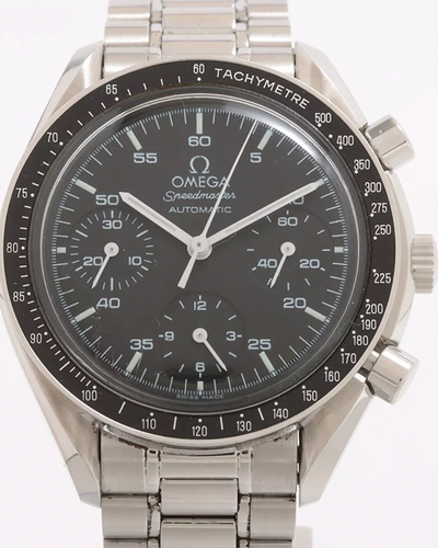 Omega Speedmaster Reduced 39MM Black Dial Steel Bracelet (3510.50.00)