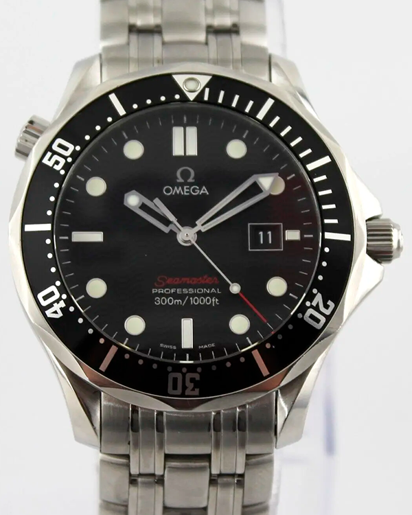 2009 Omega Seamaster Professional 41MM Quartz Black Dial Steel Bracelet (212.30.41.61.01.001)