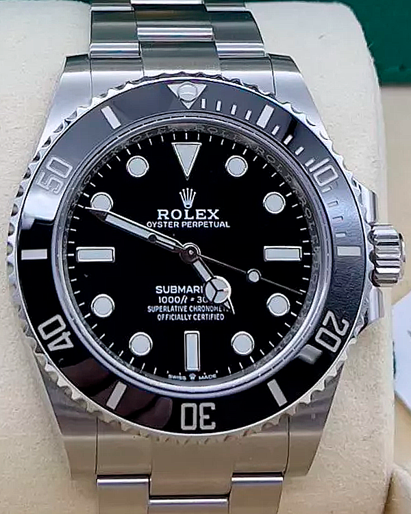 2023 Rolex Submariner No Date 41MM Black Dial Oyster Bracelet (124060)