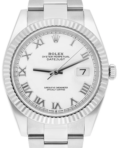 Rolex Datejust 41MM White Dial Oyster Bracelet (126334)