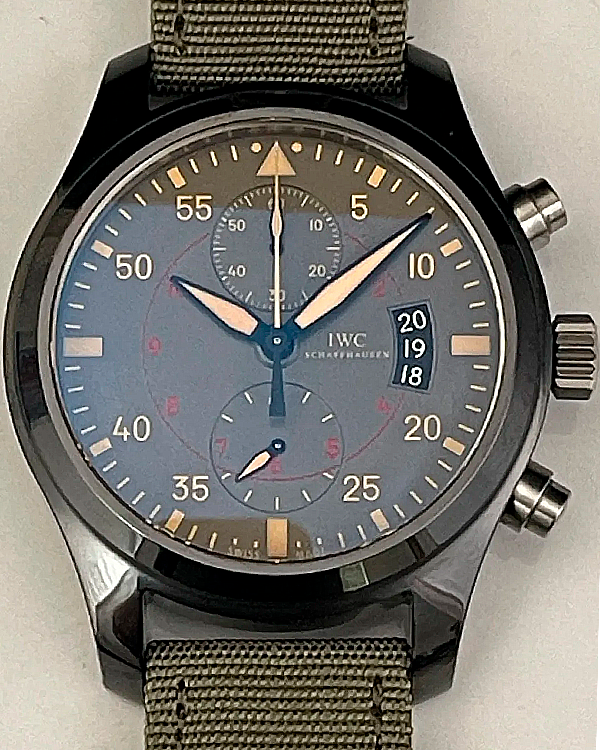 IWC Schaffhausen Pilot Chronograph Top Gun Miramar Special Edition 46MM Grey Dial Textile Strap (IW388002)