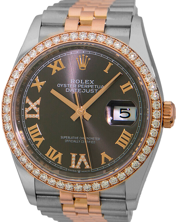 2018 Rolex Datejust 36MM Rhodium Diamond Dial Two-Tone Jubilee Bracelet (126281RBR)