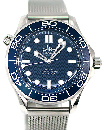 2023 Omega Seamaster Diver 300M "James Bond" 60th Anniversary 42MM Blue Dial Steel Bracelet (210.30.42.20.03.002)