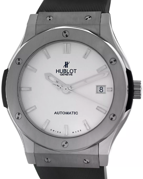 Hublot Classic Fusion 45MM White Dial Rubber Strap (511.NX.2610.LR)