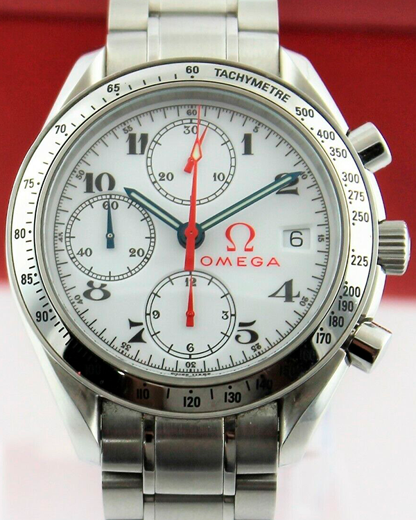 Omega Speedmaster Date Olympic 39MM White Dial Steel Bracelet (3513.20.00)