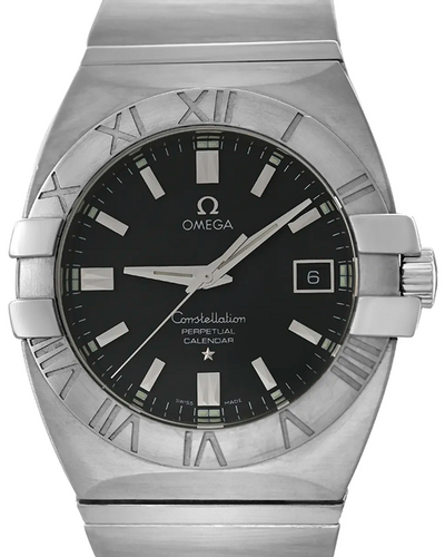 Omega Constellation Double Eagle 38MM Quartz Black Dial Steel Bracelet (1513.51.00)