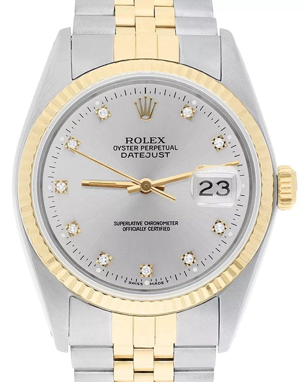 1992 (C Serial) Rolex Datejust 36MM Silver Dial Two-Tone Jubilee Bracelet (16233)