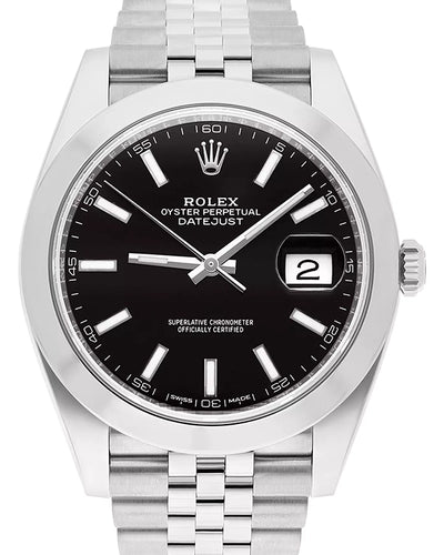 Rolex Datejust 41MM Black Dial Jubilee Bracelet (126300)