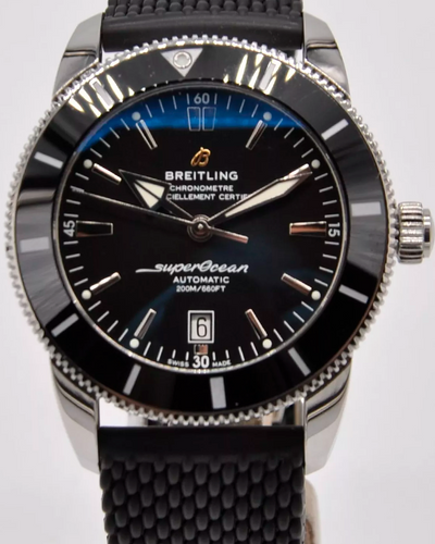 2022 Breitling Superocean Heritage II 46MM Black Dial Rubber Strap (AB2020121B1S1)