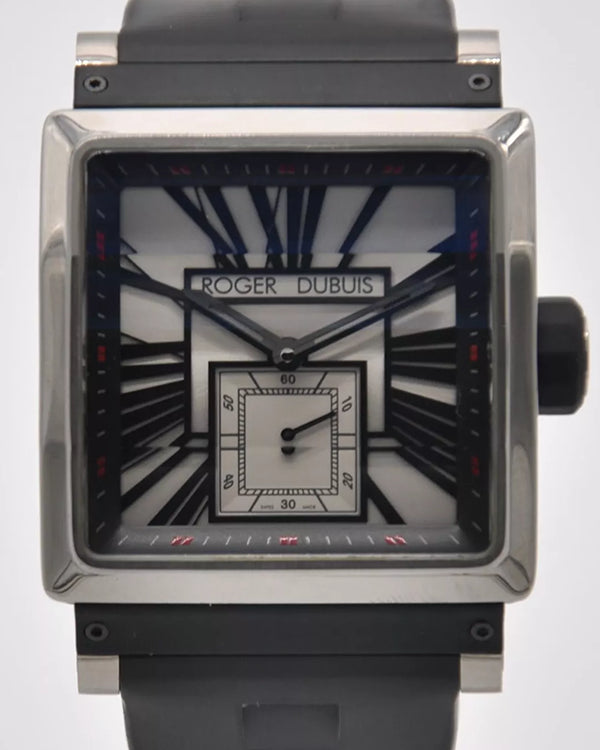 Roger Dubuis King Square 40MM Silver Dial Rubber Strap (RDDBKS0056RDDBKS0056)