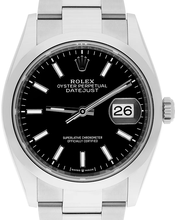 2022 Rolex Datejust 36MM Black Dial Oyster Bracelet (126200)