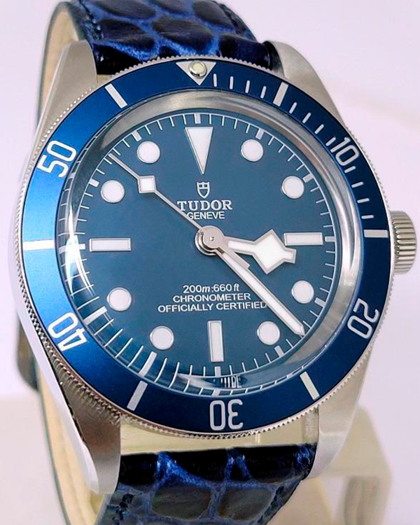 Tudor Black Bay Fifty-Eight 39MM Blue Dial Leather Strap (79030B)