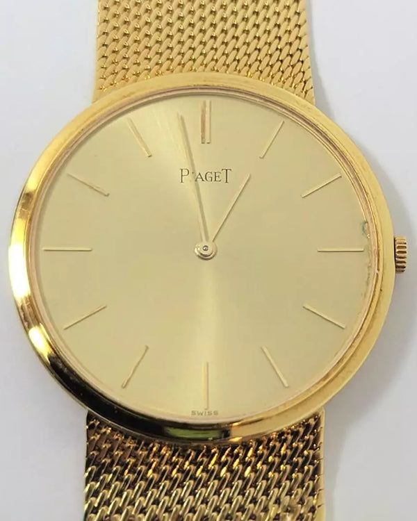 Piaget Altiplano 31.7MM Champagne Dial Yellow Gold Bracelet (900319)