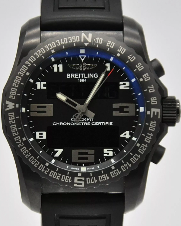 2018 Breitling Cockpit B50 46MM Quartz Black Dial Rubber strap (VB501022/BD41)