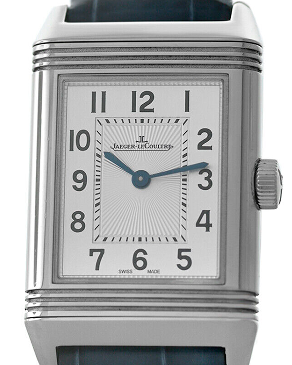 Jlc Reverso Dial Pattern Jaeger-LeCoultre Reverso 21x34MM Quartz Silver Dial Leather Strap (Q26 ...