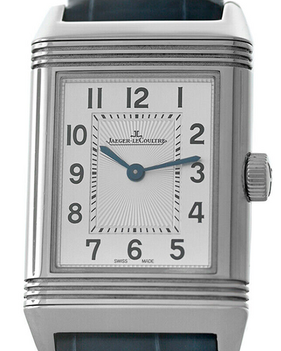 Jaeger-LeCoultre Reverso 21x34MM Quartz Silver Dial Leather Strap (Q2618432)