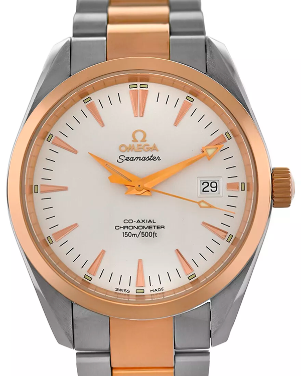 Omega Seamaster Aqua Terra 39.2MM White Dial Two-Tone Bracelet (2303.30)