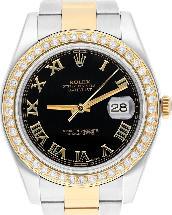 Rolex Datejust II 41MM Black DIal Two-Tone Bracelet(116333)