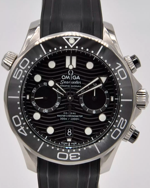 Omega Seamaster Diver 300M 44MM Black Dial Rubber Strap (210.32.44.51.01.001)