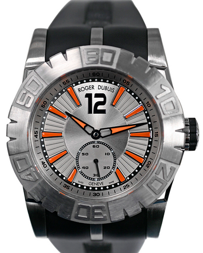 Roger Dubuis Easy Diver 46MM Silver Dial Rubber Strap (RDDBSE0256)
