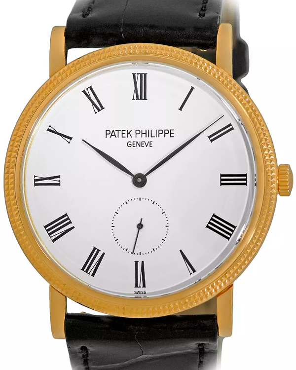 2013 Patek Philippe Calatrava 36MM White Dial Leather Strap (5119J-001)