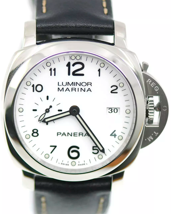 Panerai Luminor Marina 1950 3 Days 44MM White Dial Leather Strap (PAM00499)