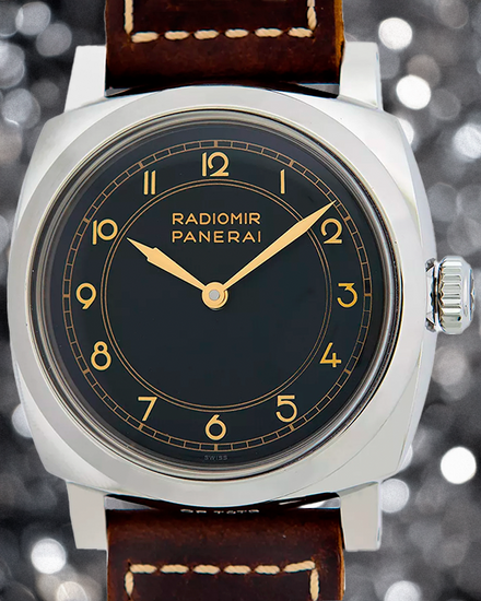 Panerai Radiomir 1940 3 Days "Art Deco" L.E. 47MM Black Dial Leather Strap (PAM00790)