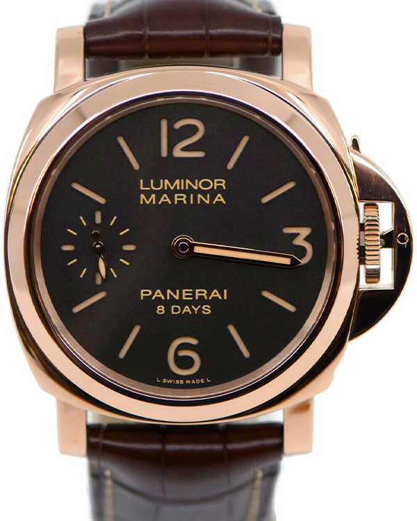 Panerai Luminor Marina "8 Days" 44MM Brown Dial Leather Strap (PAM00511)