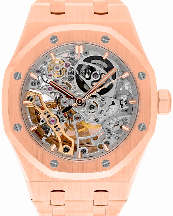 Audemars Piguet Royal Oak Double Balance 37MM Skeleton Dial Rose Gold Bracelet (15467OR.OO.1256OR.01)