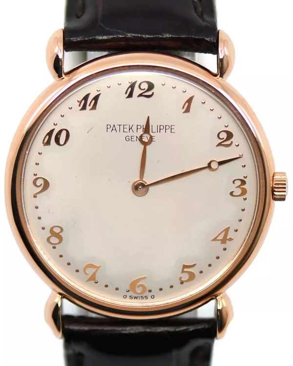 Patek Philippe Calatrava 32MM Silver Dial Leather Strap (3820R)