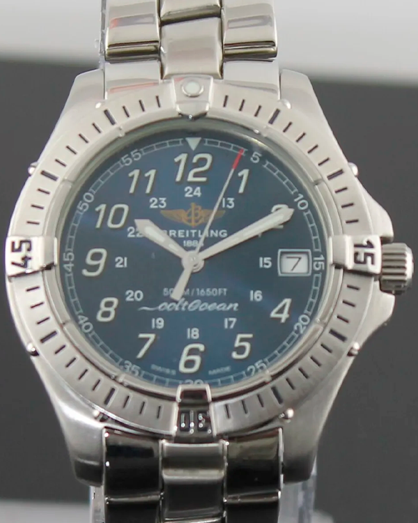 Breitling Colt Ocean 38MM Quartz Blue Dial Steel Bracelet (A64050)