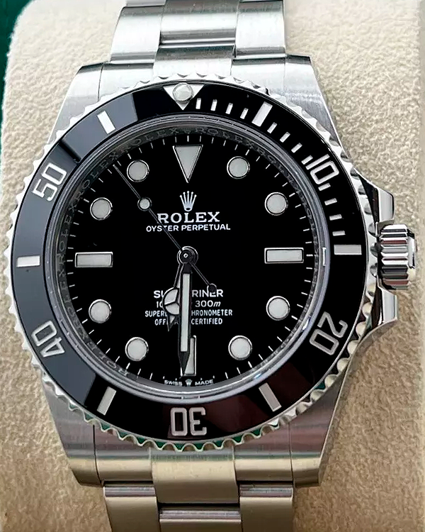 2021 Rolex Submariner No Date 41MM Black Dial Steel Bracelet (124060)