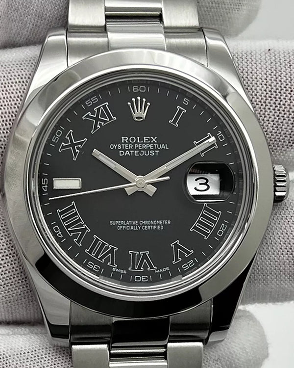 Rolex Datejust II 41MM Black Dial Oyster Bracelet (116300)