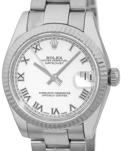 2010 Rolex Datejust 31MM White Dial Oyster Bracelet (178274)