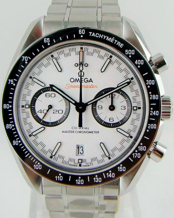 2024 Omega Speedmaster Racing 44.25MM White Dial Steel Bracelet (329.30.44.51.04.001)