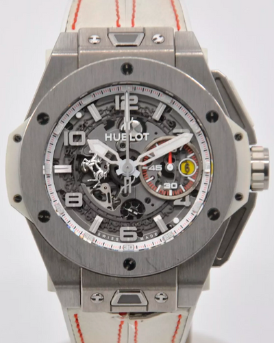 Hublot Big Bang Ferrari 45MM L.E. Skeleton Dial Rubber Strap (401.NQ.0123.VR.FJP13)