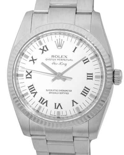 Rolex Air-King 34MM White Dial Steel Bracelet (114234)