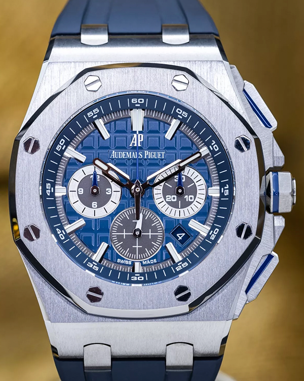 2019 Audemars Piguet Royal Oak Offshore Chronograph 42MM Blue Dial Rubber Strap (26480TI.OO.A027CA.01)