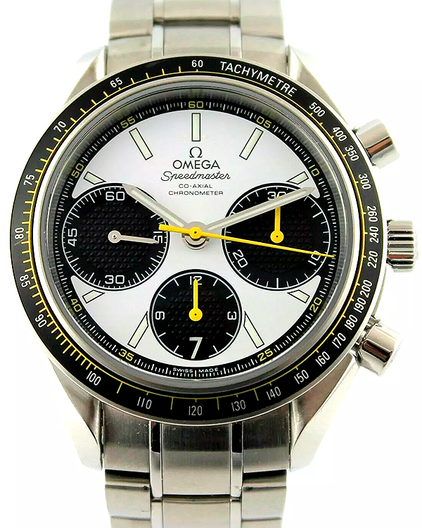 2021 Omega Speedmaster Racing "Panda" 40MM White Dial Steel Bracelet (326.30.40.50.04.001)