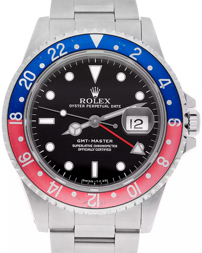 1995 Rolex GMT-Master "Pepsi" 40MM Black Dial Oyster Bracelet (16700)