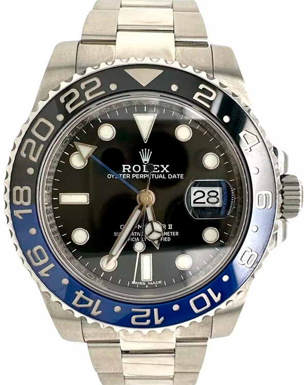 2018 Rolex GMT-Master II "Batman" 40MM Black Dial Oyster Bracelet (116710BLNR)