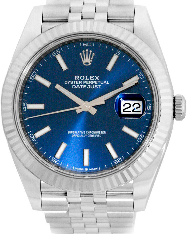 2022 Rolex Datejust 41MM Blue Dial Jubilee Bracelet (126334)